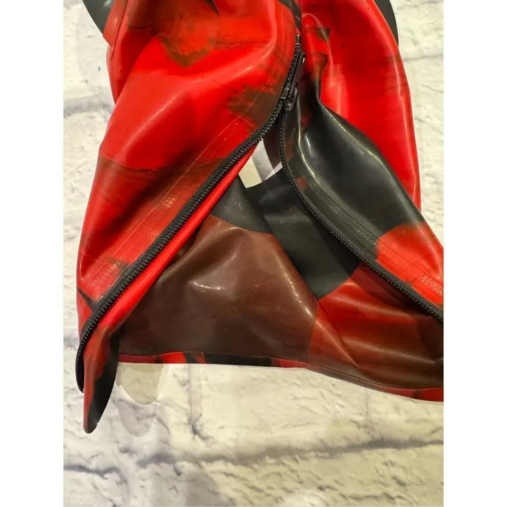 MKLLatexCouture Kinky Kitty Marbled Latex Hood size small excellent condition